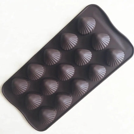 Bpa Free Food Grade Silicone Sea Shell Mold Baking Mould Cake Decoration Heat Resisting Silicone Chocolate Mould