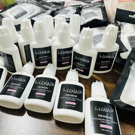 Eyelash Glue Extension OEM Eyelash Extensions Glue Primer Customized Transparent 15ml Lash Glue Primer
