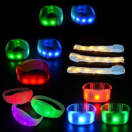 RICHSHINING Supply Custom LED Wristband 433MHZ Wireless Control Promotional Bracelet for Concert & Sport Events