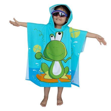Manufacturers Wholesale New Design Men Fabric Towel Waterproof Cotton Kids Changing Robe Poncho Hoodie Towel