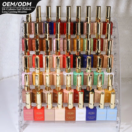 KUDAN UV Gel Nail Polish Set 15ml Soak Off LED Lamp Curing Glitter Gel Nail Lacquer for Salon DIY Manicure