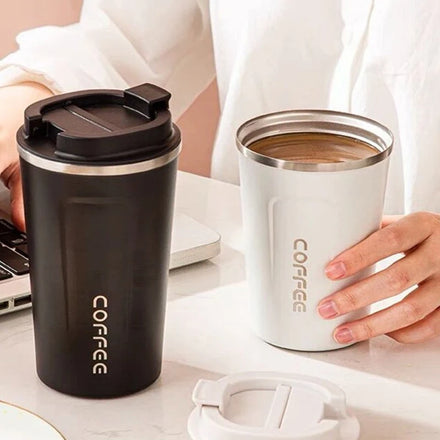 Wholesale Customized 510ml/380ml Double Wall Insulated Stainless Steel Coffee Mug Leakproof BPA Free Travel Office Cup Bulk
