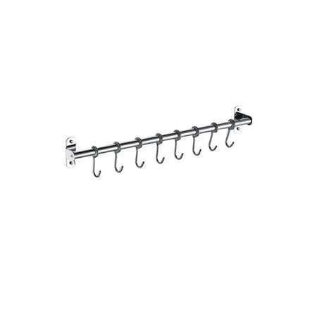 Stainless Steel 304 Wall-Mounted Kitchen Utensil Rack Metal Tools Hanger for Convenient Organization