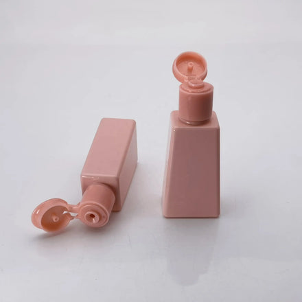 30ml pink Bottle 15mm Flip Top Cap Hand Cream Plastic Bottle With 15-415 Plastic Flip Cap