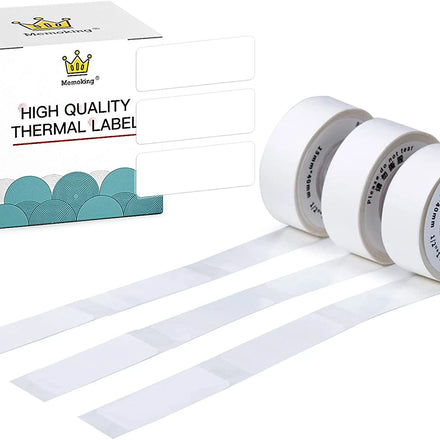 Phomemo Thermal Label Paper for D30 Printer 14mm X 40mm 3 Rolls White Multipurpose Labels