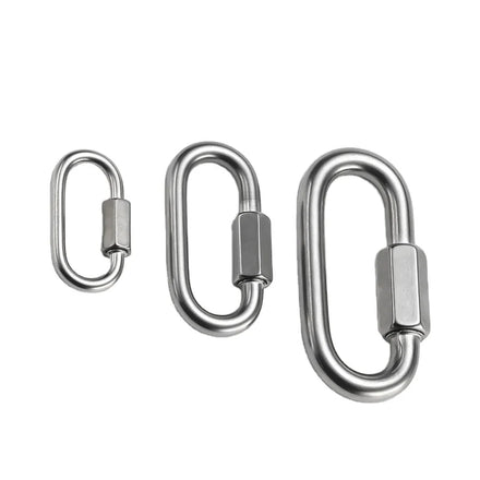 JRSGS Quick Links Acc. DIN 56927 Galvanized Maillons Rapides 10-time Breaking Load Safety Quick Link Class Q Carabiner