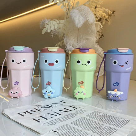 450ml Stainless Steel Coffee Tumbler Cups Double Wall Tumbler With Flip Lid