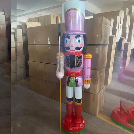 Tin Nutcracker Christmas Giant Life Size Nutcracker/ Large Outdoor Nutcracker 180 Cm/ Resin Nutcracker Soldier 6ft 180cm