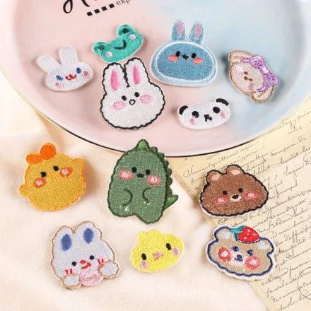 Lovely Patch Garment Accessories Rabbit Bear Stick on Self-Adhesive Embroidery Patches