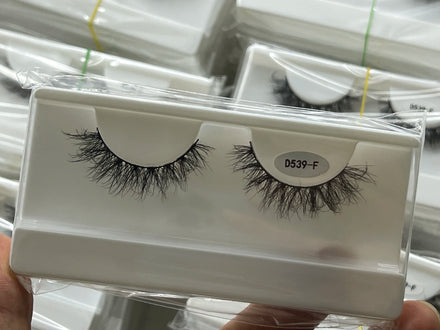 Wholesale Biodegradable and Environmental Plant Fiber Lashes Private Label Eyelash Box for 3d Multi-layered False Mink Eyelashes