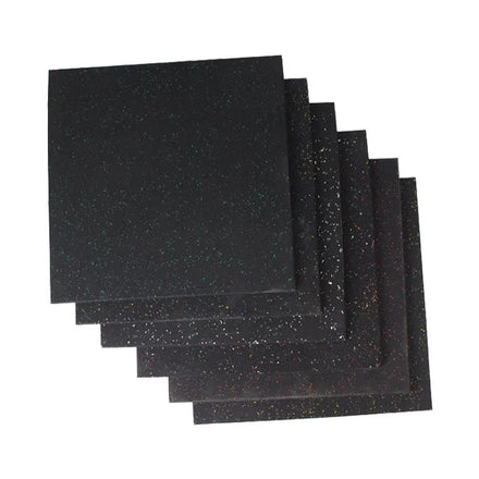 Shock Absorption Black Gym Rubber Floor Tiles Gym Rubber Flooring EPDM Mat