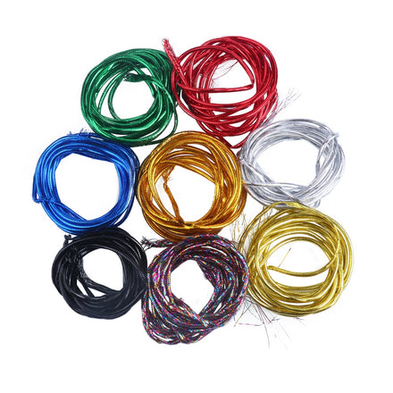 Braided Mylar Tubing Baitfish Minnows Body Fly Tying Materials Gold&silver Flashabou Tubing