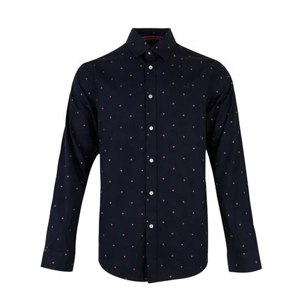 New Arrival Poplin Cotton Printed Button up Wholesale Black Formal Shirts for Men