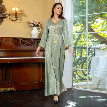 AB380 Manufacturer Muslim Dress Abaya Glitter Islamic Clothing