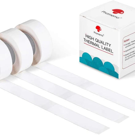 Phomemo D30 Adhesive White Label Paper 14mm X 60mm Sticky Waterproof Oilproof Printing Label
