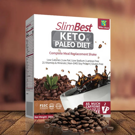 Slim Best Keto Coffee Paleo Diet Meal Replacement Shake Super Green Detox Herbal Vegan Instant Coffee for Weight Loss