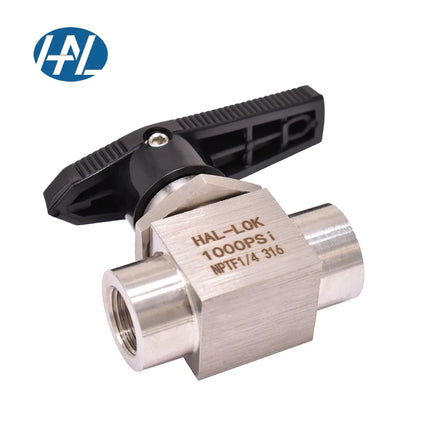 Stainless Steel 1000PSI One Piece Manual Instrumentation Ball Valve Female NPT & BSP ISO Thread