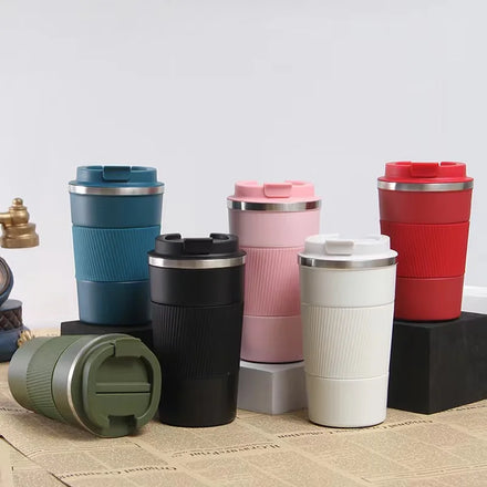 2024 Custom Logo Car Travel Double Wall Tumblers CupsWholesale Vacuum Insulated Mugs Cups 16oz Stainless Steel Coffee Mugs