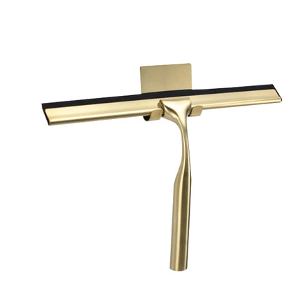Stainless Steel Rose Gold Shower Squeegee Window Cleaning Rubber Squeegee Wiper With Hook