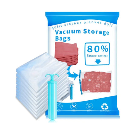 Factory Direct Transparent Inflatable Bag for Space-Saving Vacuum Compression Clothing Storage Dustproof Travel Living Room