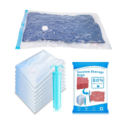Hot Offer Living Room Space Saver Travel Compression Vacuum Storage Bags for Bedding Pillow Sealer Space Saver for Packing