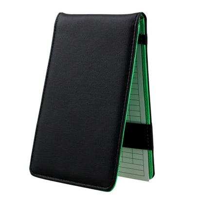 Deluxe PU Leather Golf Scorecard Cover Holder Score Card Notebook Accessories