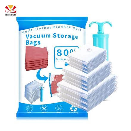 Hot Sale Premium Vacuum Storage Bags Small Spacesaver with Embossed Seal for Clothes Living Room Use
