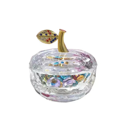 Wholesale Crystal Diamond Candy Box Glass Storage Sugar Bowl Candy Dish with Dome