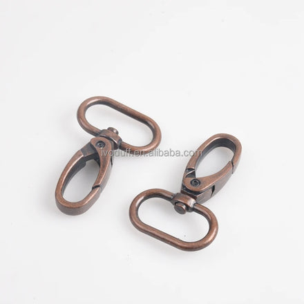 Ivoduff 25mm Red Bronze Color Snap Hook Buckle Handbag Hardware Accessories Bag Swivel Snap Hooks