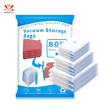 Hot Sale Compressed Suction Vacuum Storage Bags for Travel Clothes Household Use Set for Convenient Storage