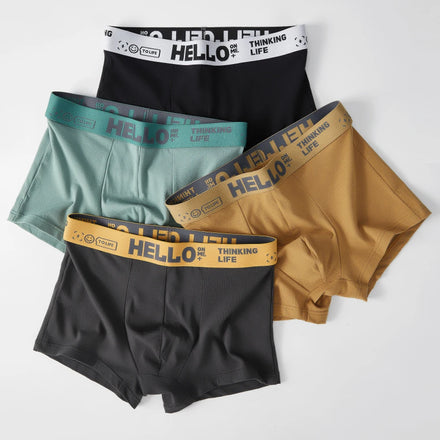 Direct Factory Supply In-Stock Men's Mid-Rise Breathable Cotton Underwear Low Price Wholesale From China Knitted Fabric Briefs
