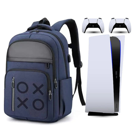 Convenient Nylon Travel Backpack Storage Bag for PS5 Console Games Special Purpose Carrying case for Storing Your Gaming Gear