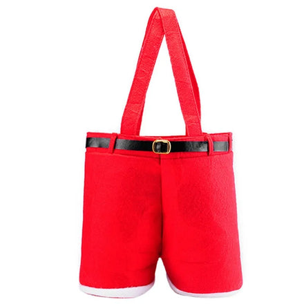 Hot Selling Christmas Felt Gift Bag Wedding Felt Candy BagSupport Custom Christmas Items Christmas Santa Pants Gift Tote Bag