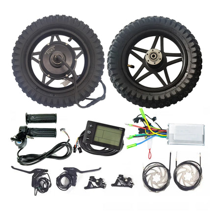 12 1/2x2.75 12 Inch 36V 48V 500W Brushless Geared Hub Motor Electric Bicycle Conversion Kit Electric Scooter Motor Kit