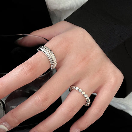 925 Sterling Silver Adjustable Smart Rings Pumpkin Luxury Fashion Couple Rings for Girls Wide Fine Jewelry Rings Wholesale