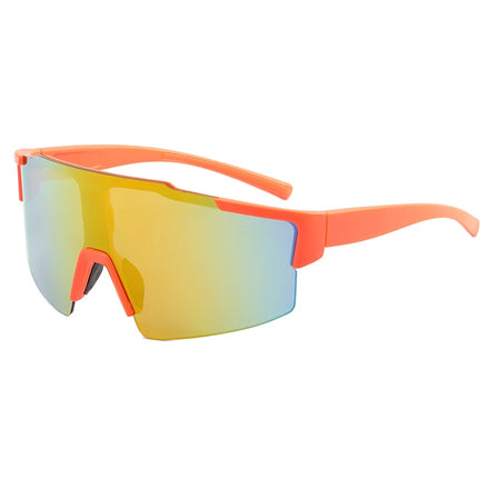 2022 Unisex Sports Sunglasses Big Frame Custom Windproof PC Glasses Cycling Beach Outdoor Activities Available Black White Lens
