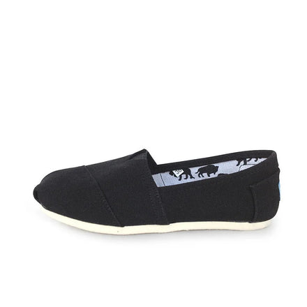 Factory Direct Selling European and American Canvas Shoes Men and Women Lazy Solid Color Shoes