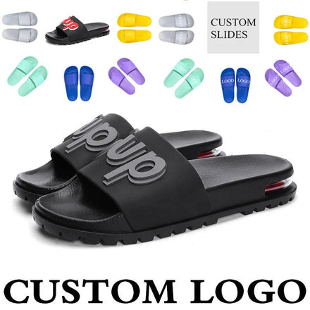 High-quality Winter Air-cushioned Custom Logo Rubber Raised Sandals Comfortable Waterproof Arch Support Slippers