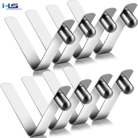 Hengsheng Button V Shape Metal Springs Clip Shape Metal Springs Clip Custom Stainless Steel Flat Clip for Pipes