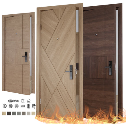 Engineered Manufacturer of Interior Wooden Doors EN BS CE Certified Internal Fire-Rated Timber Door