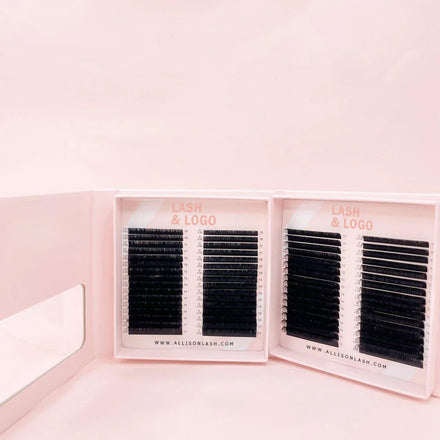 Lash Tray Eyelash Extension Cashmere Volume Lash Extensions Trays Private Label Matte Black Mink Individual Lashes