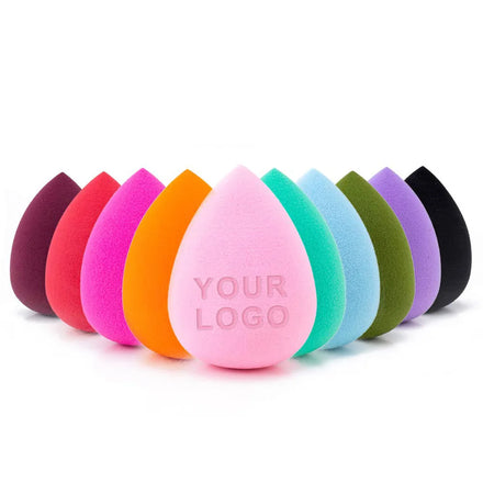 Custom Latex Free Super Extra Soft Vegan Hydrophilic Polyurethane Washable Makeup Foundation Sponge