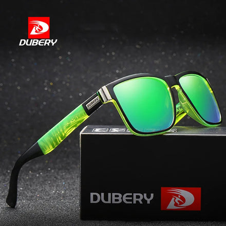 DUBERY Polarized Sunglasses Brand Design Men Driver Shades Male Vintage Sun Glasses Men Square Mirror Summer UV400 Oculos D518