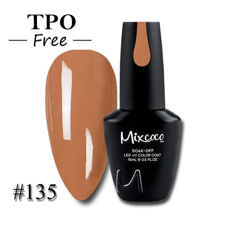 Mixcoco High Quality Gel Polish Private Label 15ml UV Gel Manicure Soak Off Gel Polish Bottle Sets for Nail Salon