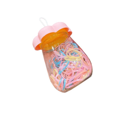 Cartoon Boxed Disposable Children's Hair Band Color Rubber Band Thickening Strong Pulling Constantly Hair Bands