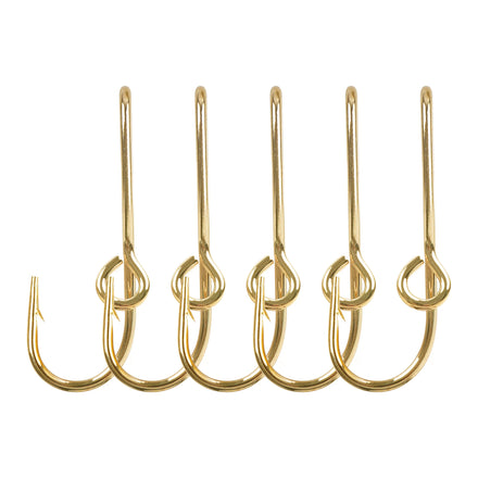 Golden/Silver Fish Hook Hat Pins High Carbon Steel Strong Sharp Barbed Fishing Hooks Hat Clip for Outdoor/Tie Clasp