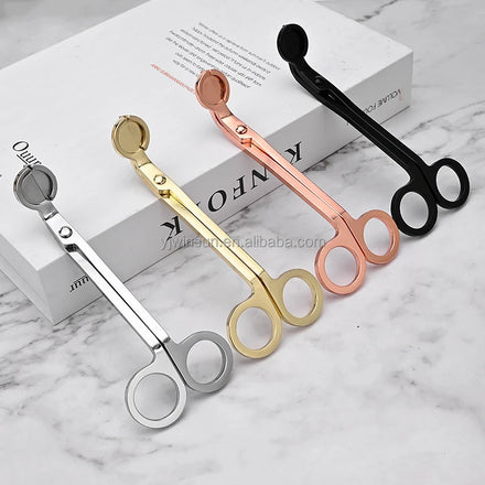 Classic Mini Candle Scissors Stainless Steel Wick Trimmer Kids' Household Tool Good Quality Embossed Style Customizable Design