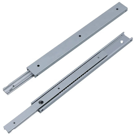 Modern Design Light Duty Aluminum Drawer Slides Ball Bearing Rails 2 3 Sections Bedroom Kitchen Dining Outdoor Use Silent