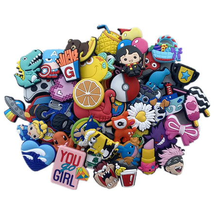 Wholesale Cartoon Shoe Flower Charms Garden Shoes Designer Charms 50 Sets Accessories Wholesale Shoe Charms