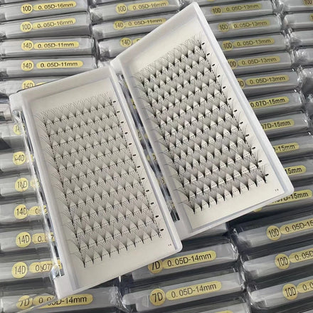 2d-20d Premade Russian Volume Promade Fan Eyelashes Wholesale Loose Premade Fan Lashes Pointed Base Fans Eyelashes